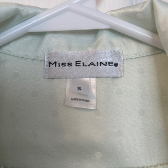 Miss Elaine Mint Green Pajama Top - Picture 2 of 5